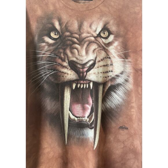 The Mountain Saber Tooth Tiger T-Shirt 2XL 2011 Jerry Lofaro 73765 100% Cotton - Picture 5 of 10